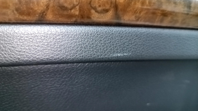 Ornamente ușă față dreapta Audi Q5 80A 18-20 piele neagră, mulură sub braț, cu mâner, cotiera și inserție piele neagră, zgârieturi