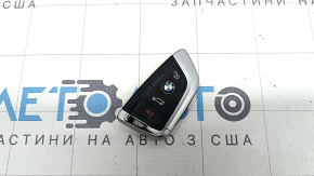 Ключ smart BMW X5 F15 14-18 4 кнопки, тип 2, тычки, потерт, полез хром