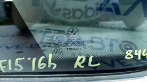 Форточка глухое стекло задняя левая BMW X5 F15 14-18 тонировка, хром, потерт уплотнитель, тычка