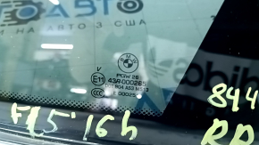 Форточка глухое стекло задняя правая BMW X5 F15 14-18 тонировка, хром, потерт уплотнитель, царапины