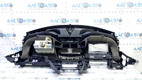 Торпедо передняя панель с AIRBAG Nissan Rogue Sport 20-22 черная под 5" дисплей