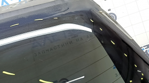 Дверь багажника голая со стеклом верхняя часть BMW X5 F15 14-18 тонировка, графит A90, вмятины, царапины на стекле