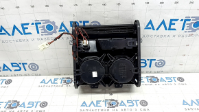Бокс карман центральной консоли с подстаканниками BMW X5 F15 14-18 черный, e-drive, с прикуривателем