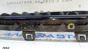 Решетка радиатора grill правая BMW 3 F30 4d 12-18 sport line, черный глянец, слом крепления обрамления