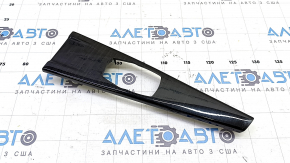 Ornamente consolă centrală pentru joystick multimedia BMW 3 F30 12-18 lemn închis la culoare