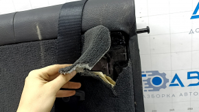 Spătar banchetă spate stânga rând 2 BMW X5 F15 14-18 piele neagră Dakota, încălzită, cu centură de siguranță, îndoită, ruptă