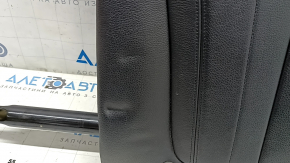 Spătar banchetă spate stânga rând 2 BMW X5 F15 14-18 piele neagră Dakota, încălzită, cu centură de siguranță, îndoită, ruptă