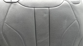 Spătar banchetă spate stânga rând 2 BMW X5 F15 14-18 piele neagră Dakota, încălzită, cu centură de siguranță, îndoită, ruptă