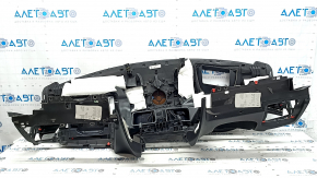 Panou frontal Torpedo cu AIRBAG BMW X5 F15 14-18 piele neagră Dakota, proiectare inferioară