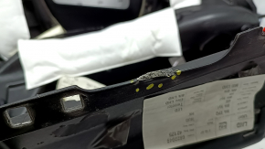 Panou frontal Torpedo cu AIRBAG BMW X5 F15 14-18 piele neagră Dakota, proiectare inferioară