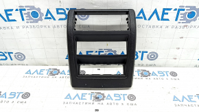 Накладка центральной консоли задняя BMW X5 F15 14-18 черная, царапины, сломаны крепления