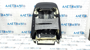 Обшивка спинки водительского сидения BMW X5 F15 14-18 кожа черная Dakota, с подогревом, потрескана, вмятины