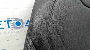 Обшивка спинки водительского сидения BMW X5 F15 14-18 кожа черная Dakota, с подогревом, потрескана, вмятины