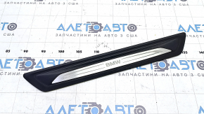 Накладка порога передняя левая наружная BMW 3 F30 12-18 черная с хромом
