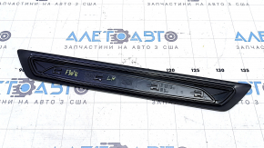 Ornamente prag față stânga exterior BMW 3 F30 12-18 negru cu crom