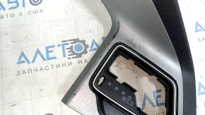 Накладка центральной консоли Kia Niro 17-22 HEV, PHEV серая, глянец черный, царапины, потерта
