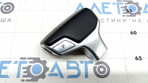 Ручка КПП в сборе Audi Q8 19-26 кожа черная, хром, царапины