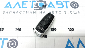 Ключ Audi Q8 19-26 4 кнопки, черный глянец, потерт, тычки, царапины