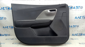Panou decorativ ușă spate stânga Kia Niro 17-22 HEV, PHEV gri, inserție neagră lucioasă, cotiera din piele, zgârieturi