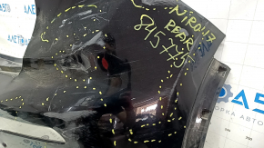 Бампер задний голый Kia Niro 17-19 HEV, PHEV без парктроников, черный, сломаны крепления, потертости, трещины, царапины