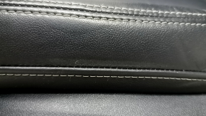 Водительское сидение Audi Q8 19-23 с airbag, с подголовником, электрическое, подогрев, кожа черная, серая строчка, царапины, потерто
