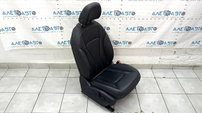 Пассажирское сидение Audi Q8 19-23 с airbag, с подголовником, электрическое, подогрев, кожа черная, серая строчка