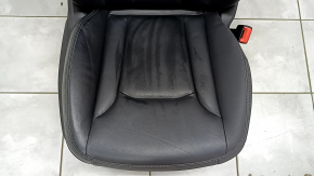 Пассажирское сидение Audi Q8 19-23 с airbag, с подголовником, электрическое, подогрев, кожа черная, серая строчка