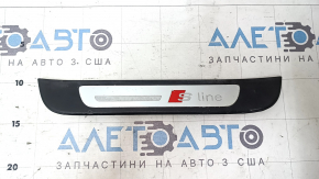 Накладка порога внешняя задняя левая Audi A6 C7 12-18 S-line царапины