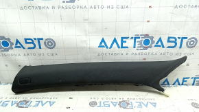 Накладка передней стойки верхняя левая Audi A6 C7 16-18 рест черная, потертости