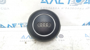 Подушка безопасности airbag в руль водительская Audi A6 C7 12-18 черная, царапины