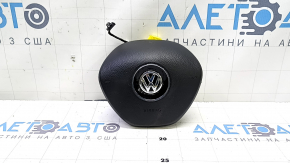 Подушка безопасности airbag в руль водительская VW Jetta 19-26 черная, потерта