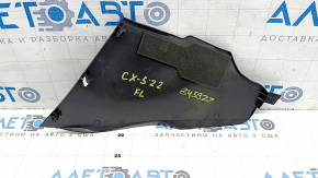 Накладка центральной консоли передняя левая Mazda CX-5 17-25 черная, царапины, потерта