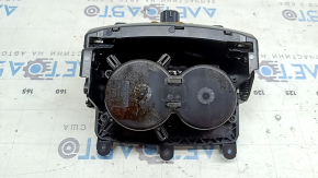 Подстаканник центральной консоли Audi A6 C7 12-18 кожа черная с хром, под химчистку