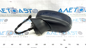 Зеркало боковое левое в сборе Mazda CX-5 17-24 7 пинов, BSM, подогрев, поворотник, синее, царапины, потерта