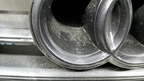 Grilă radiator Audi A6 C7 16-18, finisaj mat + negru lucios, cu embleme nisip