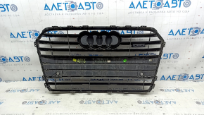 Grilă radiator Audi A6 C7 16-18, finisaj mat + negru lucios, cu embleme nisip