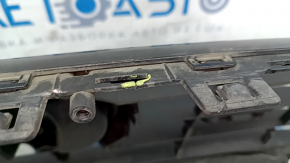Grilă radiator Audi A6 C7 16-18, finisaj mat + negru lucios, cu embleme nisip