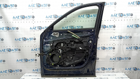 Дверь в сборе передняя правая Mazda CX-5 17-24 keyless, триплекс, синий 42M, тычки, царапины на краске и накладке