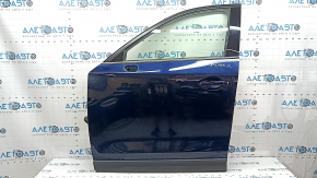 Дверь в сборе передняя левая Mazda CX-5 17-24 keyless, триплекс, синий 42M, тычка, царапины на накладке