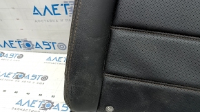 Спинка заднего ряда 2 ряд левая Mazda CX-5 19-22 кожа черная, с перфорацией, с коричневой строчкой, без подголовника, примята, потрескано, под чистку