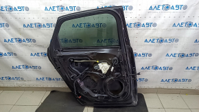 Дверь в сборе задняя левая Audi A6 C7 12-18 keyless, графит LX7U, тычки, царапины