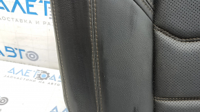 Спинка заднего ряда 2 ряд правая Mazda CX-5 19-22 кожа черная, с перфорацией, с коричневой строчкой, без подголовника, примята, под чистку