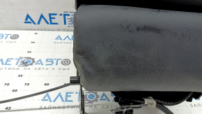 Спинка заднего ряда 2 ряд центральная Mazda CX-5 18-25 кожа черная, с перфорацией, с коричневой строчкой, без подголовника, с USB, примята