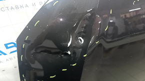 Капот голый Audi A6 C7 12-18 алюминий, графит LX7U, песок, тычки, сколы, царапины, вмятины