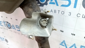 Выпускная трасса средняя часть с бочками Audi A6 C7 16-18 2.0T AWD с заслонкой, ржавая