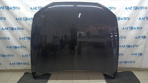 Капот голый Audi A6 C7 12-18 алюминий, графит LX7U, песок, тычки, сколы, царапины, вмятины