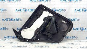 Panou ușă spate dreapta pentru Mazda CX-5 17-23 cu inserție din piele neagră, cotieră din piele neagră, bandaj gri, cu mâner, îndoit
