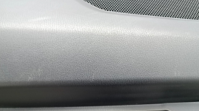 Обшивка двери карточка передняя левая Mazda CX-5 17-23 BOSE, с черной вставкой кожа, подлокотник кожа черный, молдинг под темное дерево, с ручкой, царапины, потертости