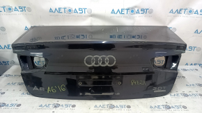 Крышка багажника Audi A6 C7 12-18 алюминий, графит LX7U, царапины, потерт, вмятины