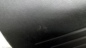 Обшивка двери карточка задняя левая Volkswagen ID.4 21-22 черная, коричневый подлокотник кожа, вставка черный глянец, с ручкой, потерта, слезла краска на ручке